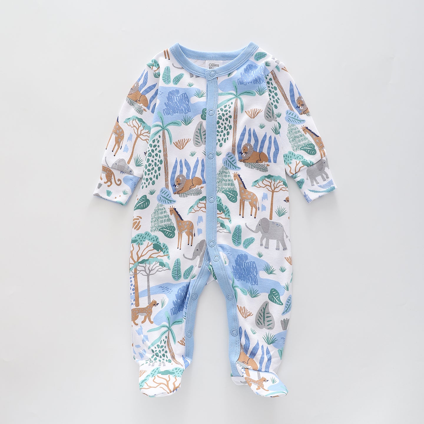 Safari Print, Baby Boys Romper Ollies Place