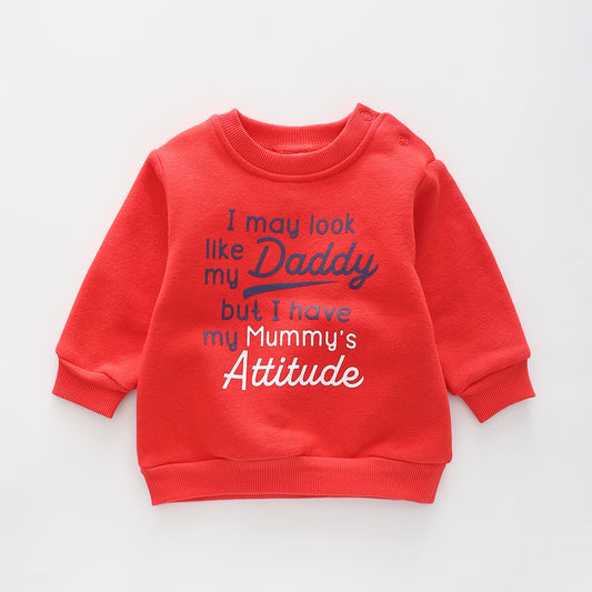 Mummys Attitude, Baby Boys Sweatshirt Ollies Place