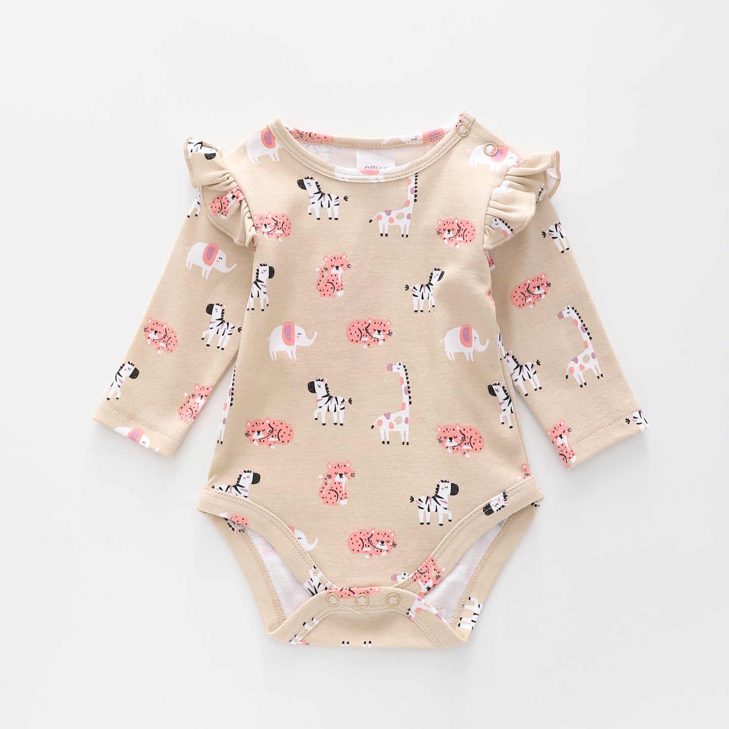 Giraffe Friends, Baby Girls Bodysuit Ollies Place