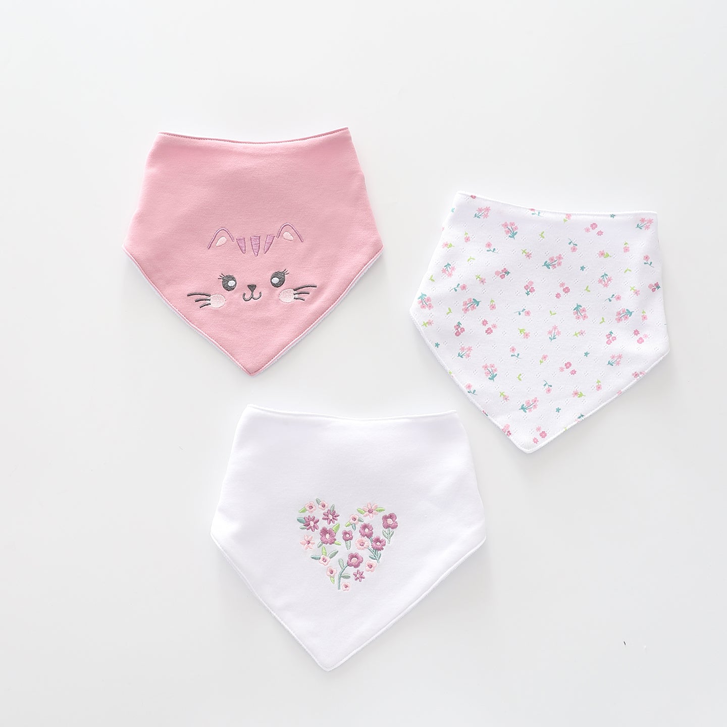 Kitty Kat, Baby Girls Bib Set Ollies Place