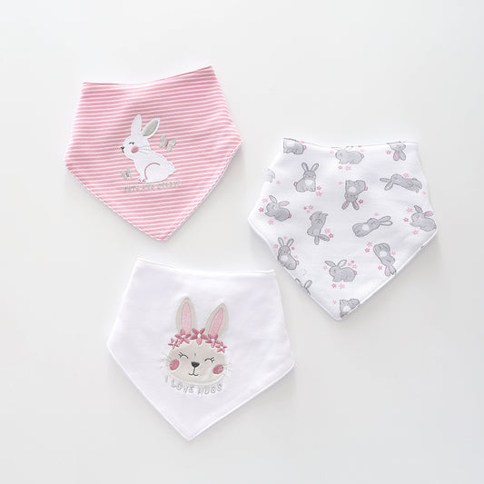 Cotton-Tail Cutie, Baby Girl Bib Set Ollies Place