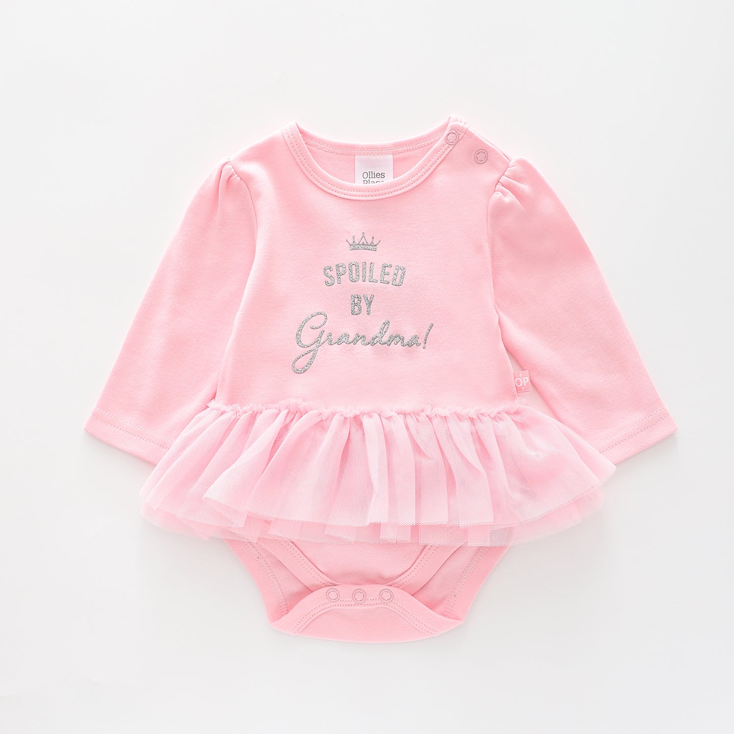 Spoiled by Grandma, Baby Girls Tutu Bodysuit Ollies Place