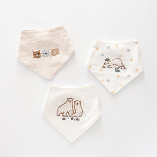 Tiny Bear, Baby Bib Set Ollies Place