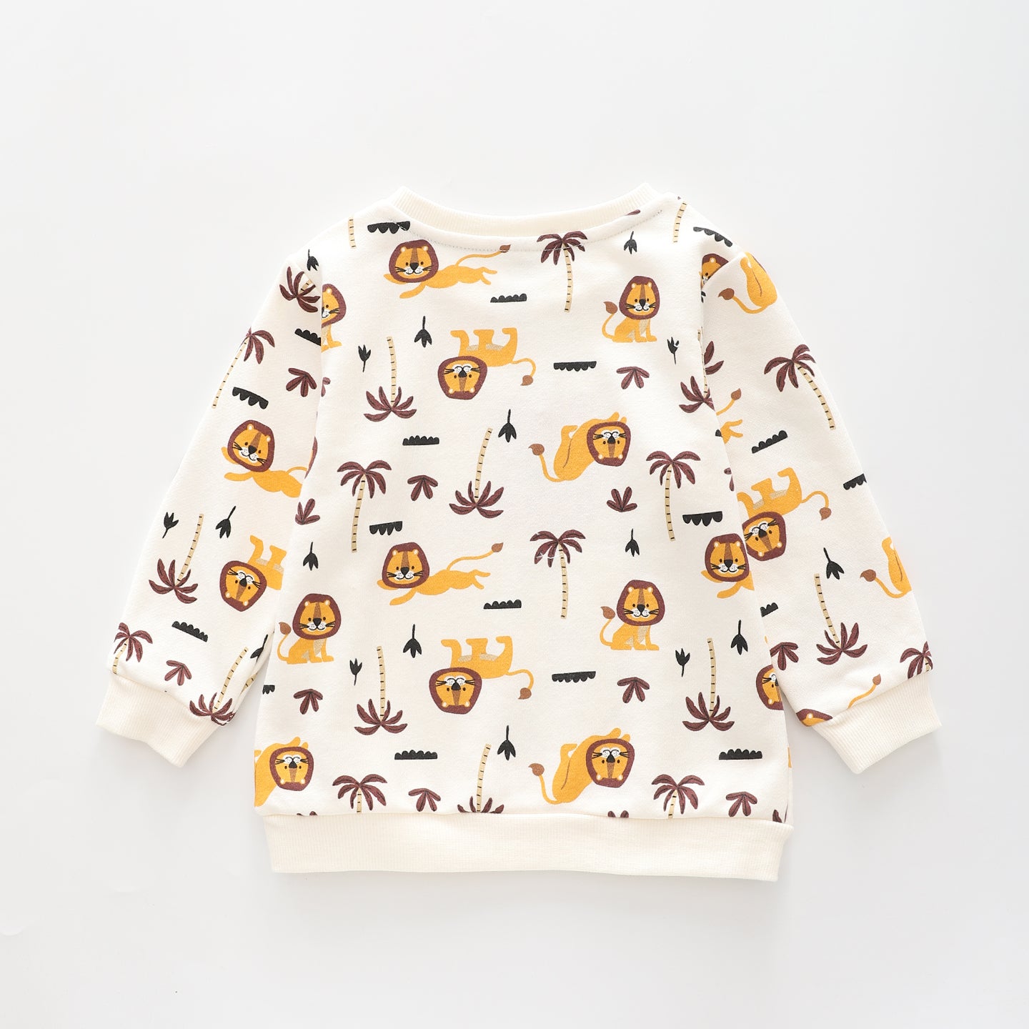 On Safari - White, Infant Boys Sweat Top Ollies Place