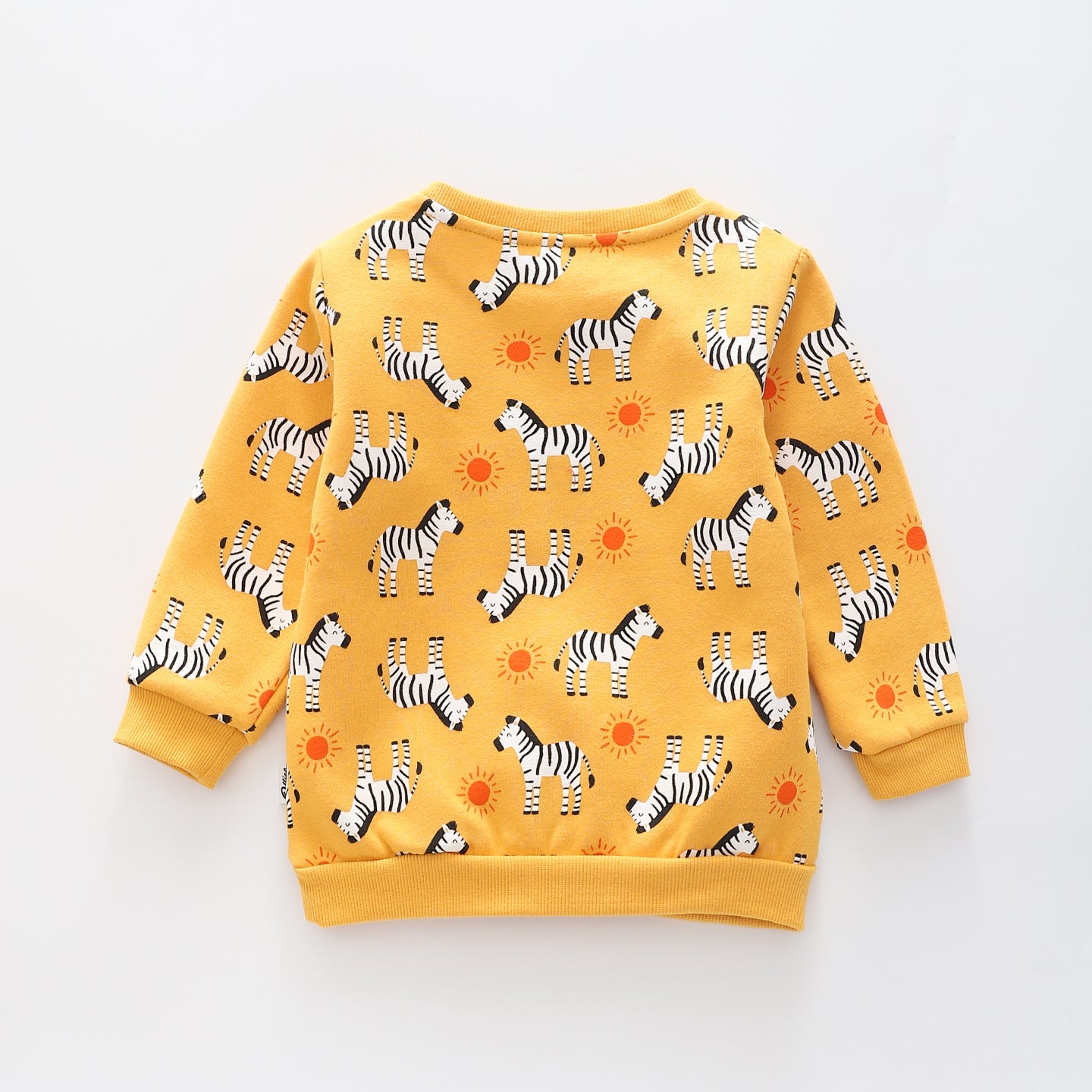 On Safari - Yellow, Infant Boys Sweat Top Ollies Place