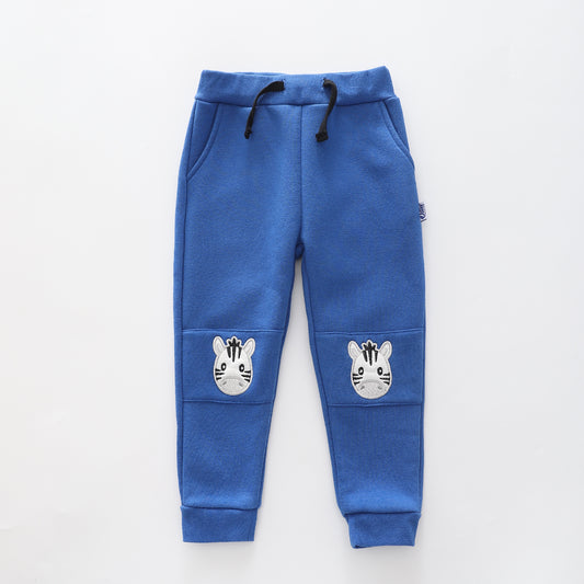 On Safari - Blue, Infant Boys Sweat Pants Ollies Place