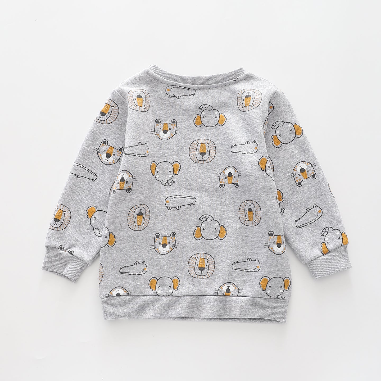 On Safari - Grey, Infant Boys Sweat Top Ollies Place