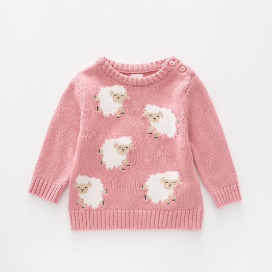 Little Lamb, Infant Girls Knit Jumper Ollies Place