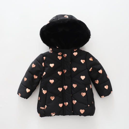 Shimmer Hearts, Infant Girls Puffer Jacket