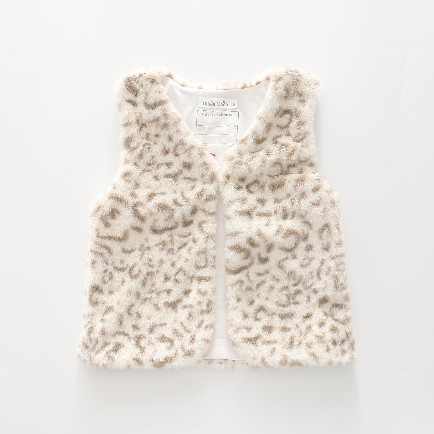 Animal Print Fur, Junior Girls Vest Ollies Place