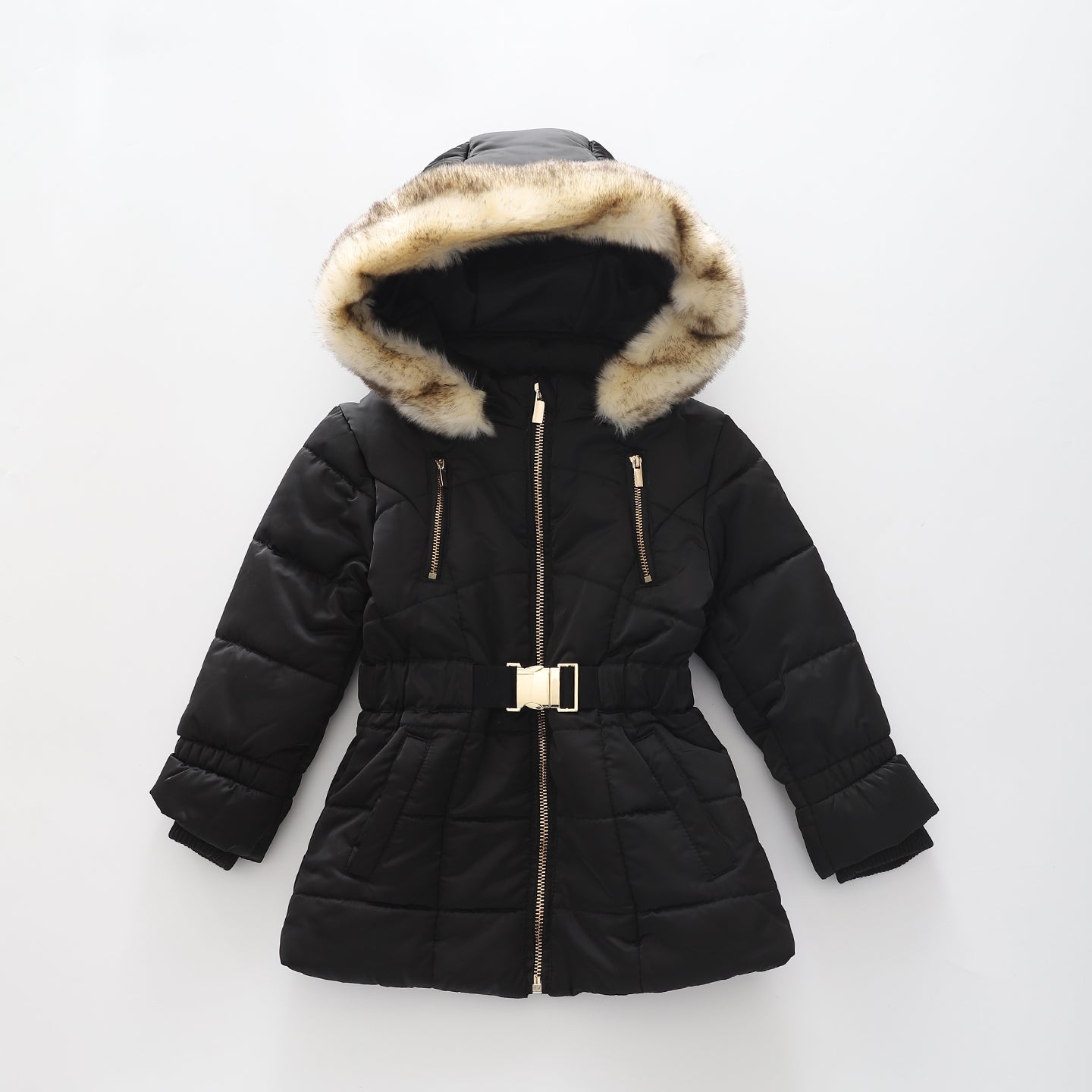 Black Longline, Girls Puffer Jacket Ollies Place