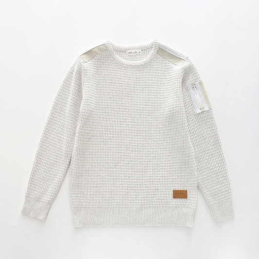 Waffle Knit, Older Boys Sweater Ollies Place