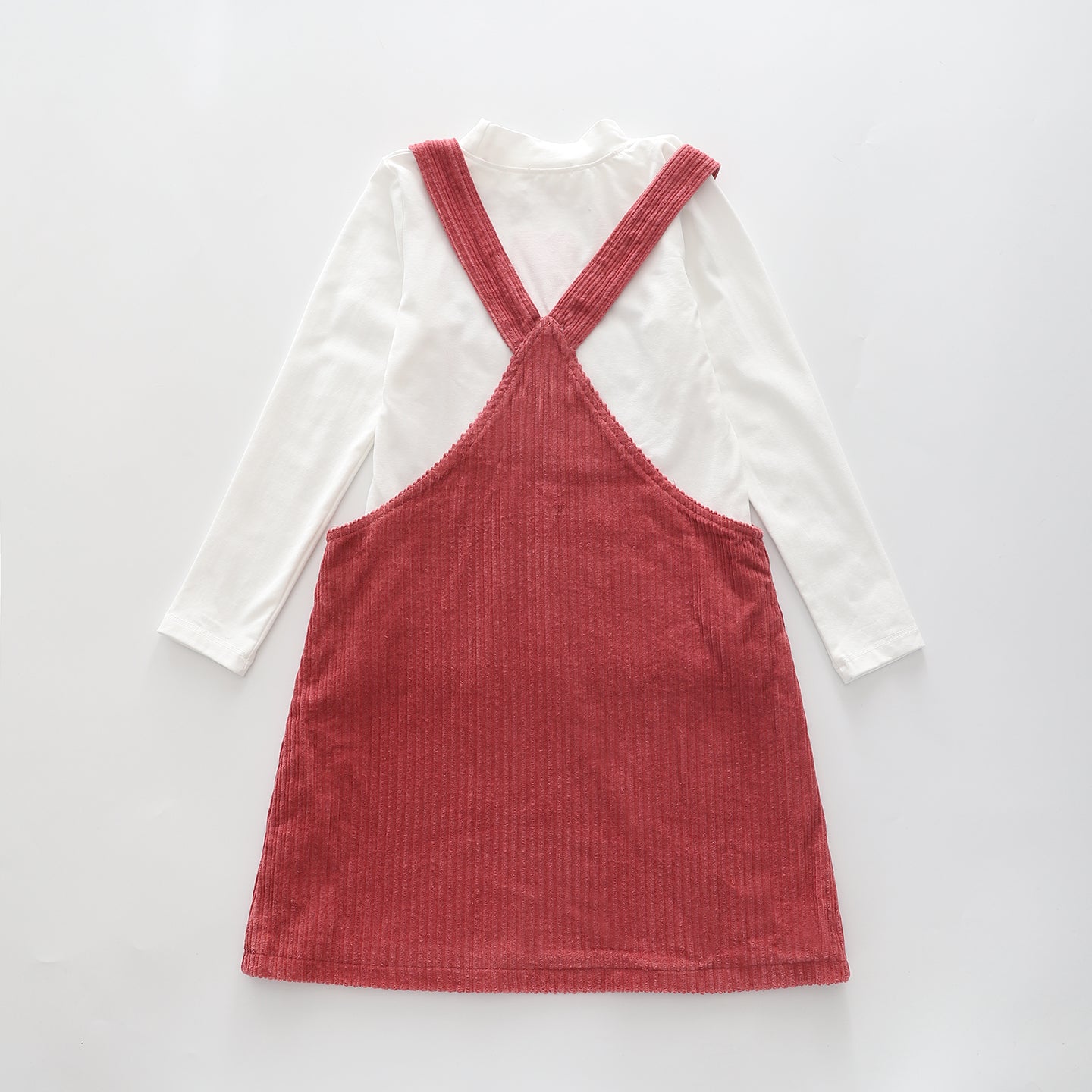 Dusty Rose, Older Girls Pinafore Set Ollies Place