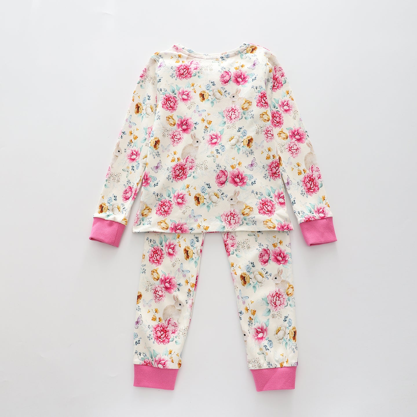 Floral Bunny, Older Girls Pyjama Set Ollies Place