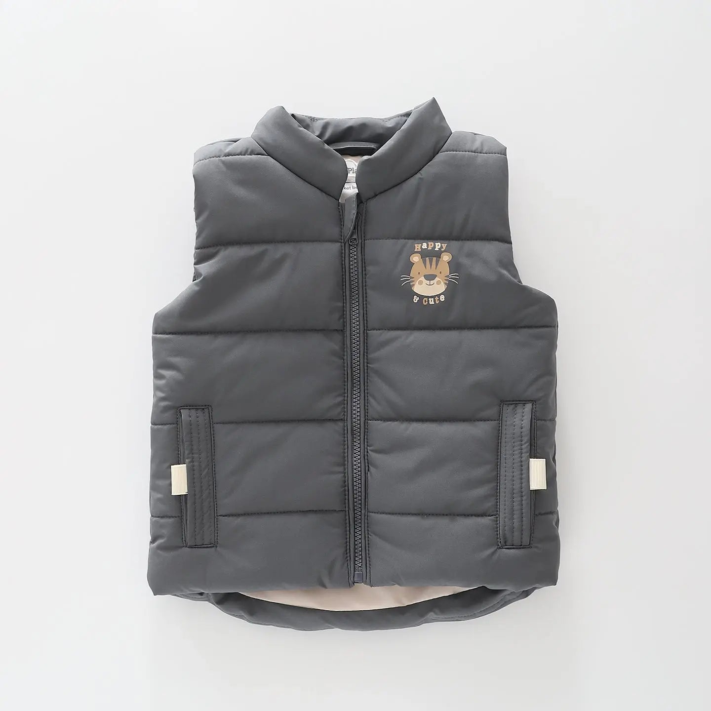 Happy Tiger Puffer Vest Ollies Place