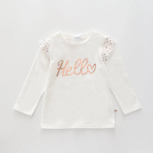 Hello, Infant Girls Top Ollies Place