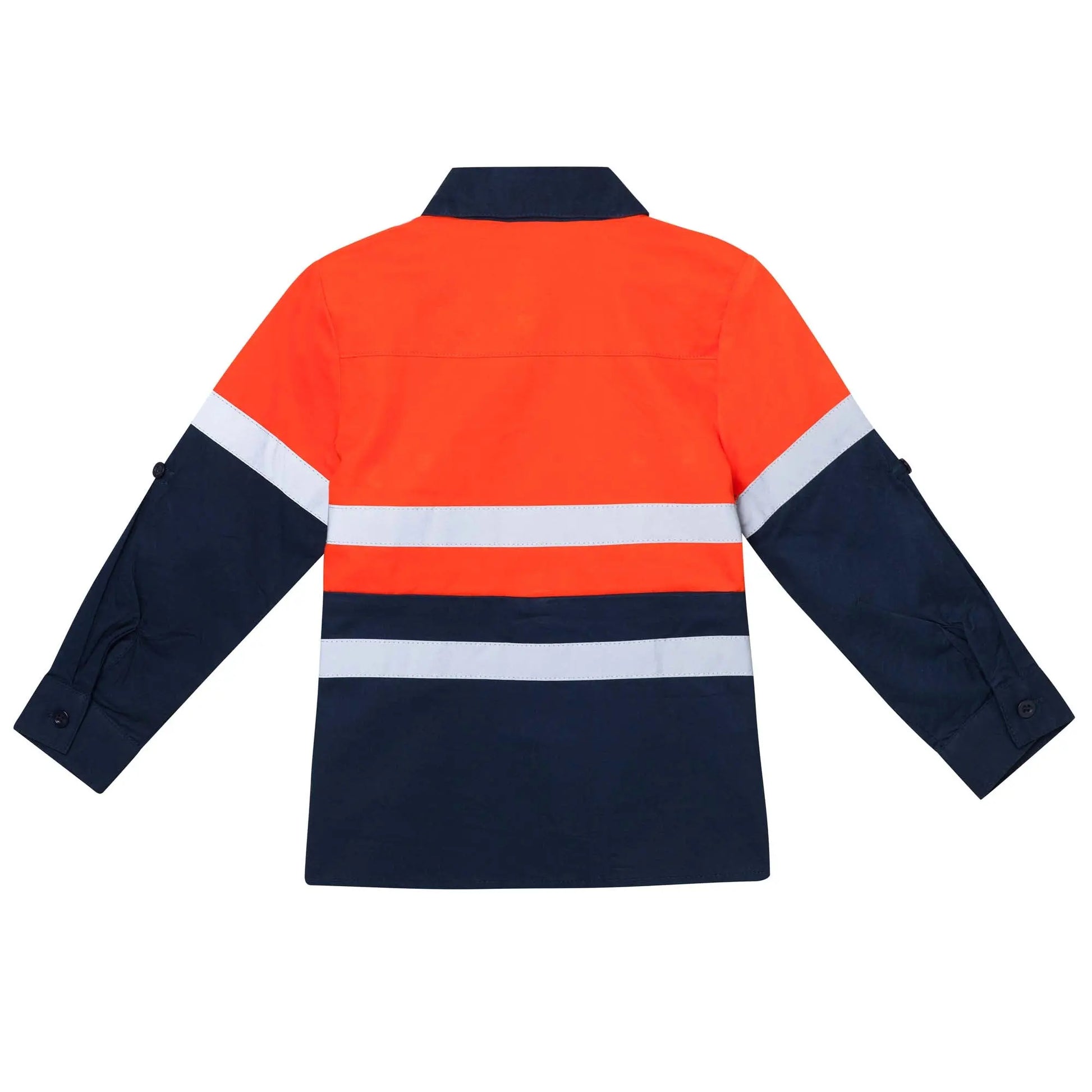 Hi Vis Tradie Work Shirt - Orange Ollies Place