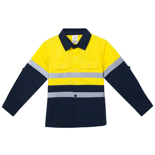 Hi-Vis Tradie Work Shirt - Yellow Ollies Place