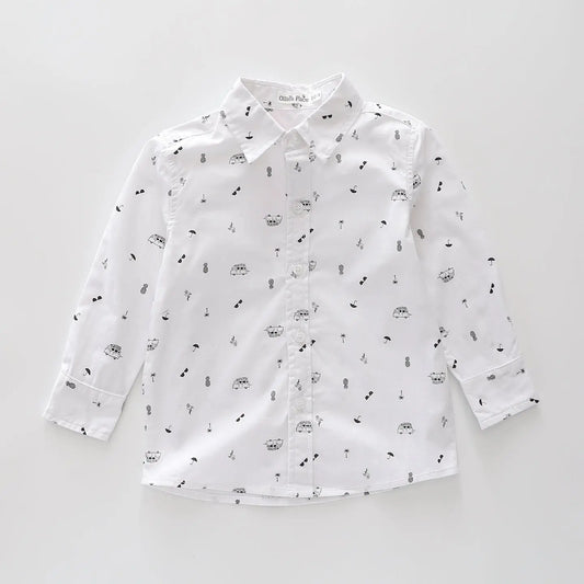 Holiday Vibes Collared Shirt Ollies Place