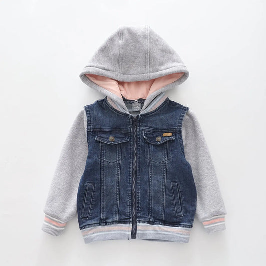 Hooded, Girls Denim Jacket Ollies Place