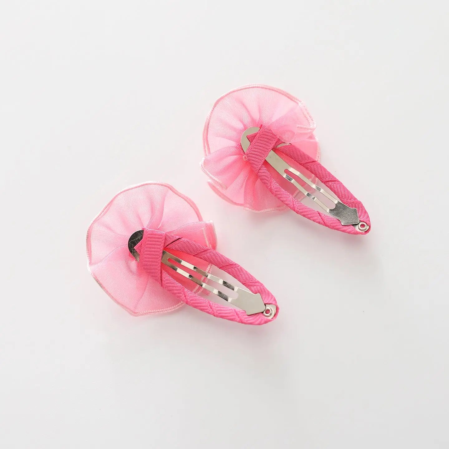 Hot Pink Flower Hair Clips 2 Pack Ollies Place