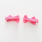 Hot Pink Polka Dot Bow Hair Clips 2 Pack Ollies Place