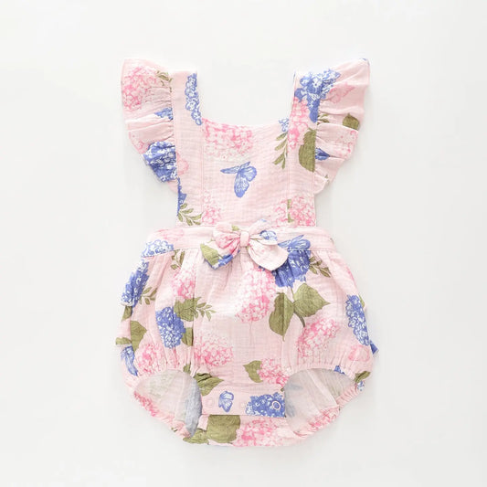 Hydrangea Ruffle Romper Ollies Place