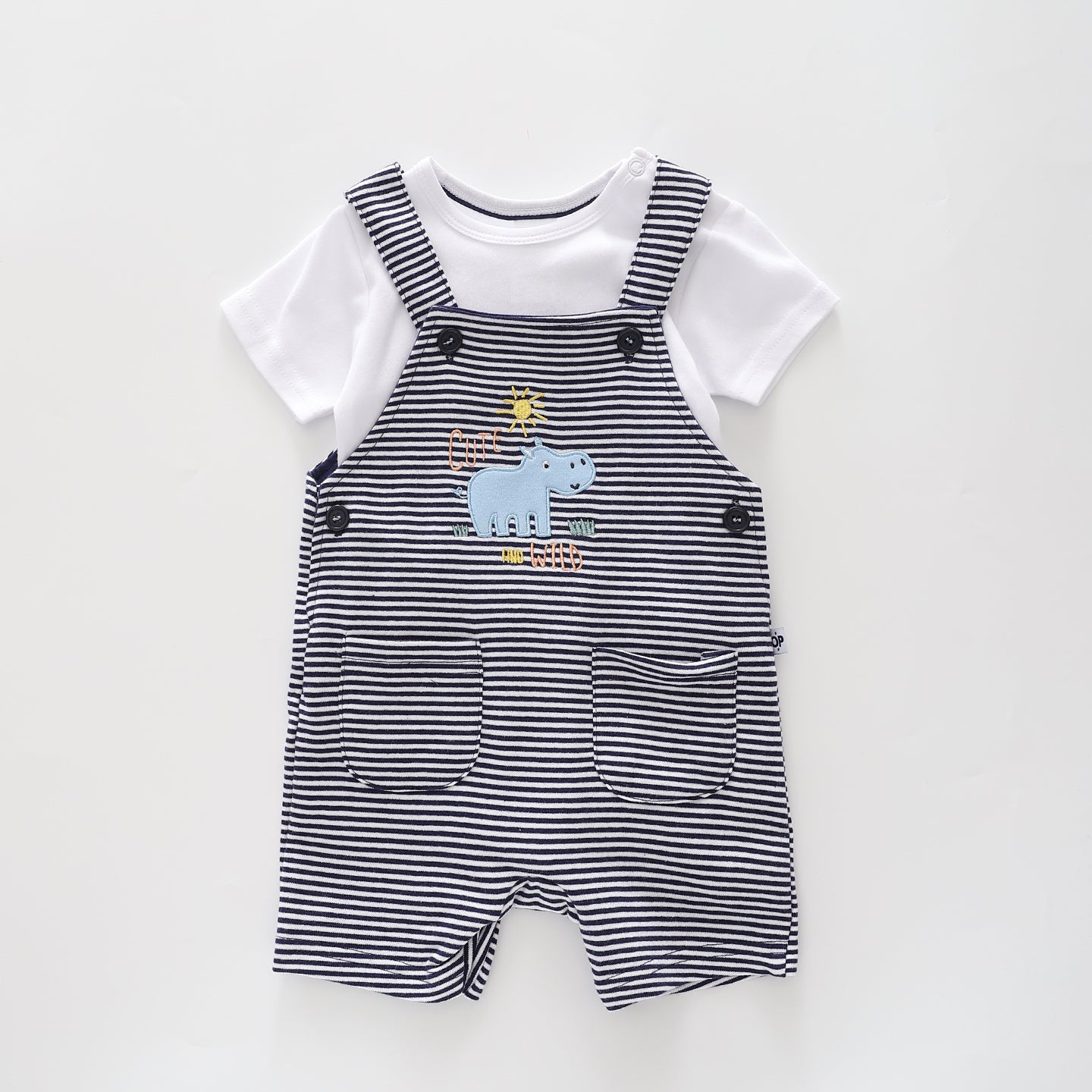 Baby Boys, Ellie and Friends Shortalls Set Ollies Place