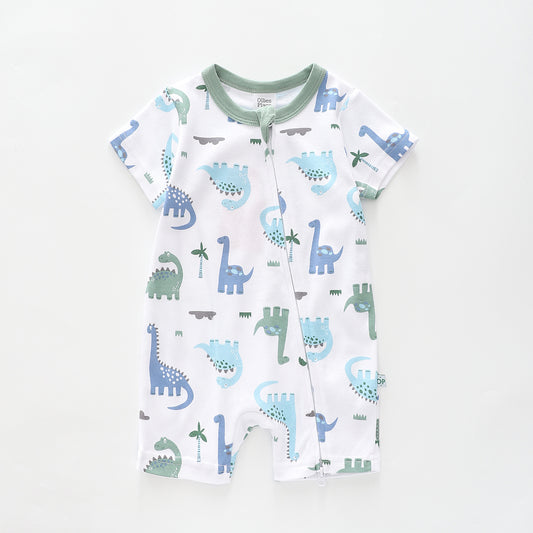 Baby Boys Little Dino Zip Romper Ollies Place