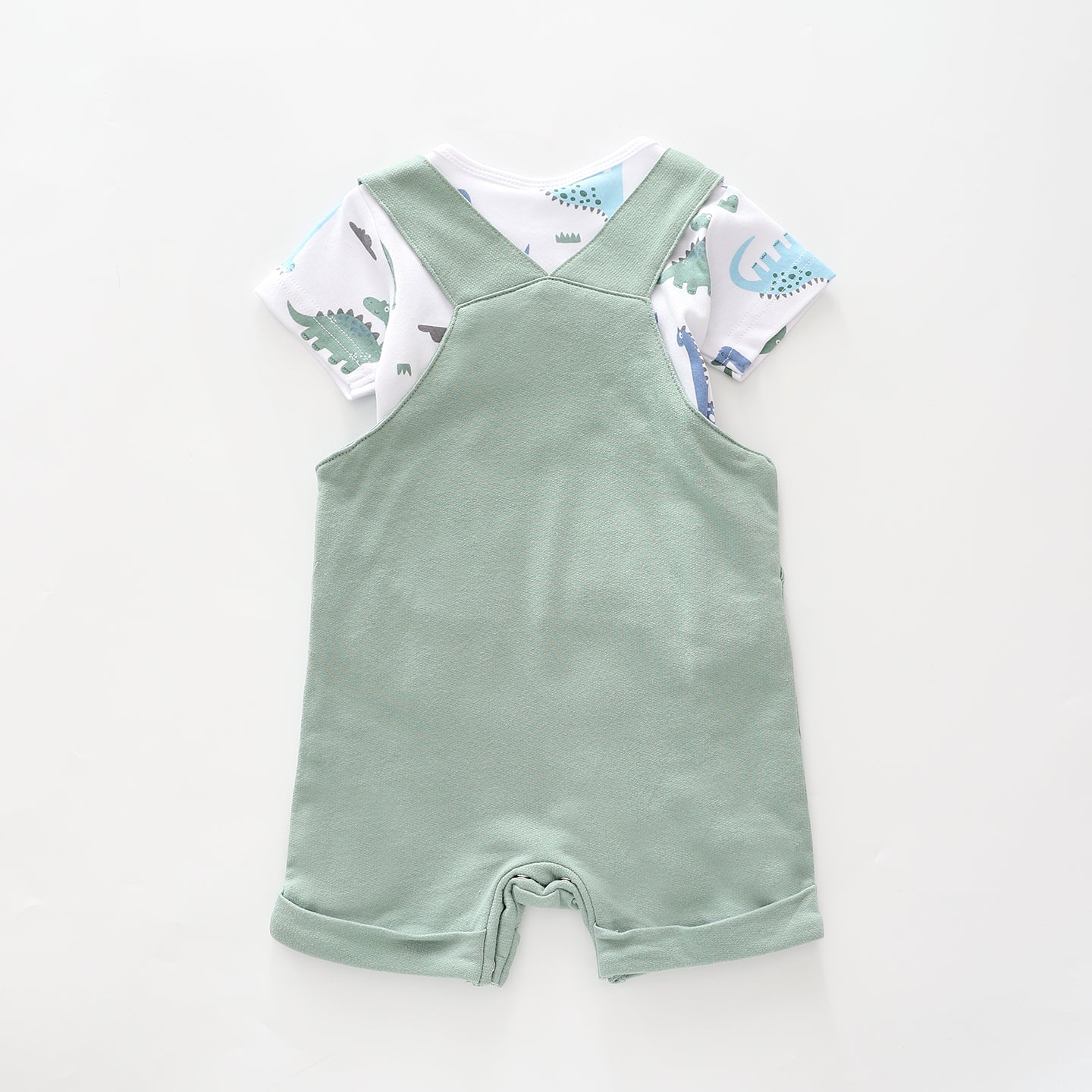 Baby Boys, Little Dino Shortalls Set Ollies Place