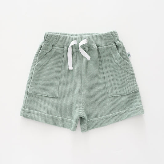 Baby Boys Green Waffle Shorts Ollies Place