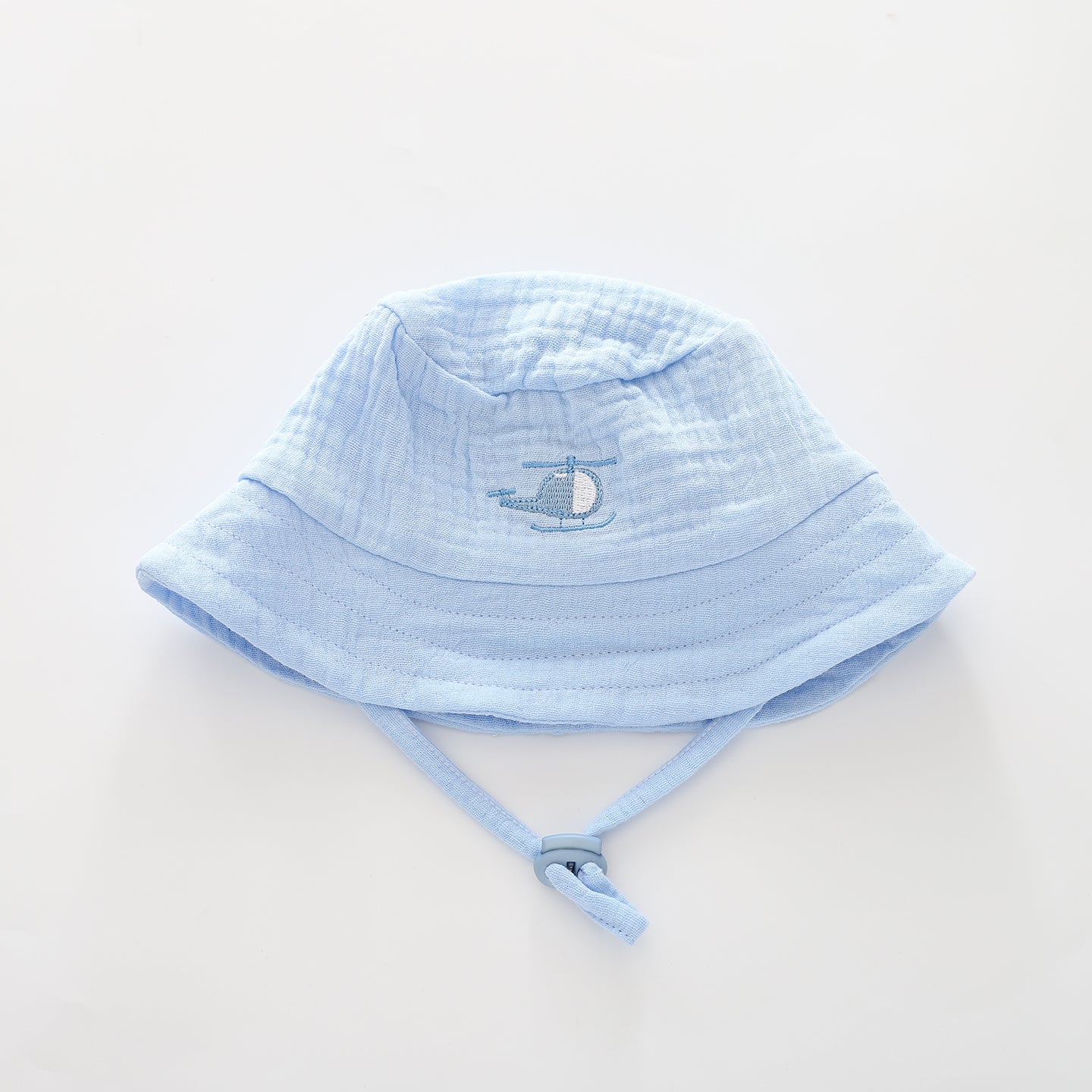 Baby Boys Blue Cheesecloth Bucket Hat Ollies Place