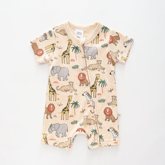 Baby Boys Zoo-fari Romper Ollies Place