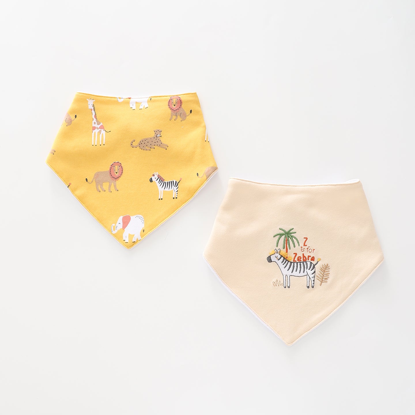 Baby Boys, Zoo-fari Bandana Bib Set Ollies Place