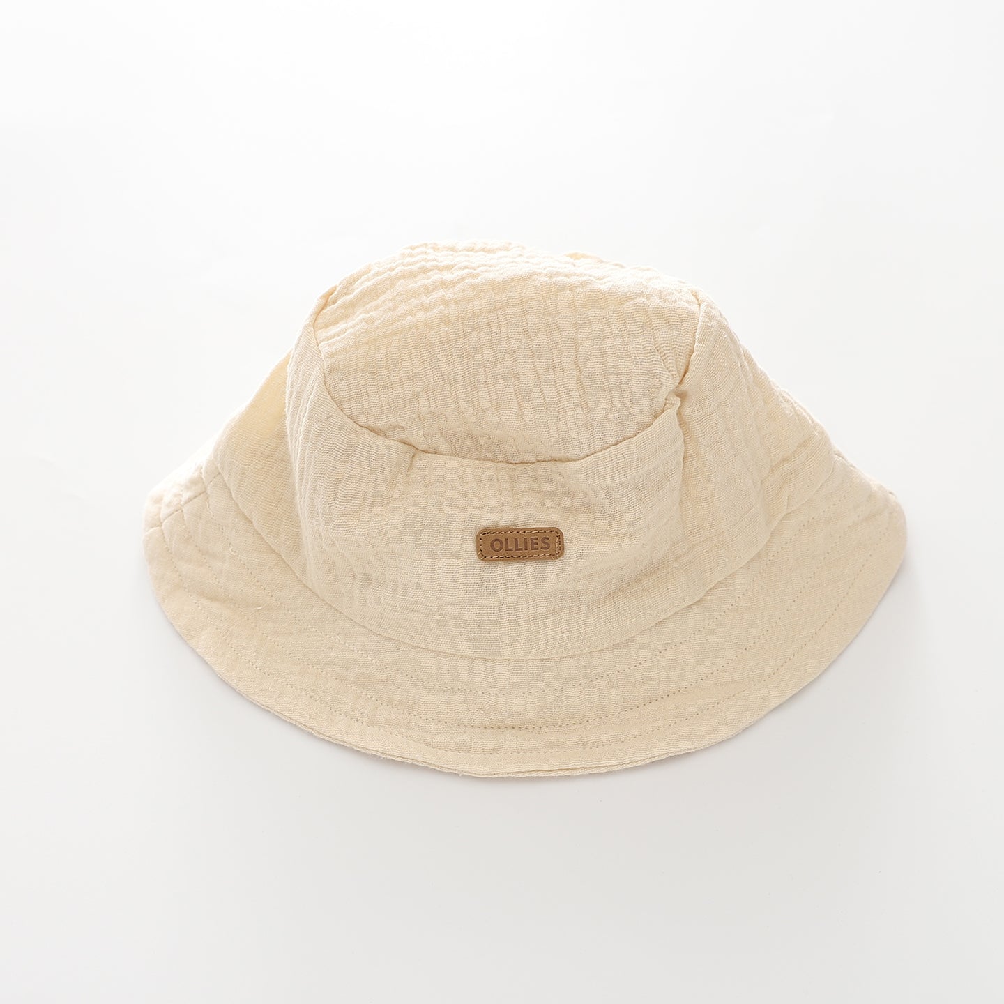 Baby Boys Cream Cheesecloth Bucket Hat Ollies Place