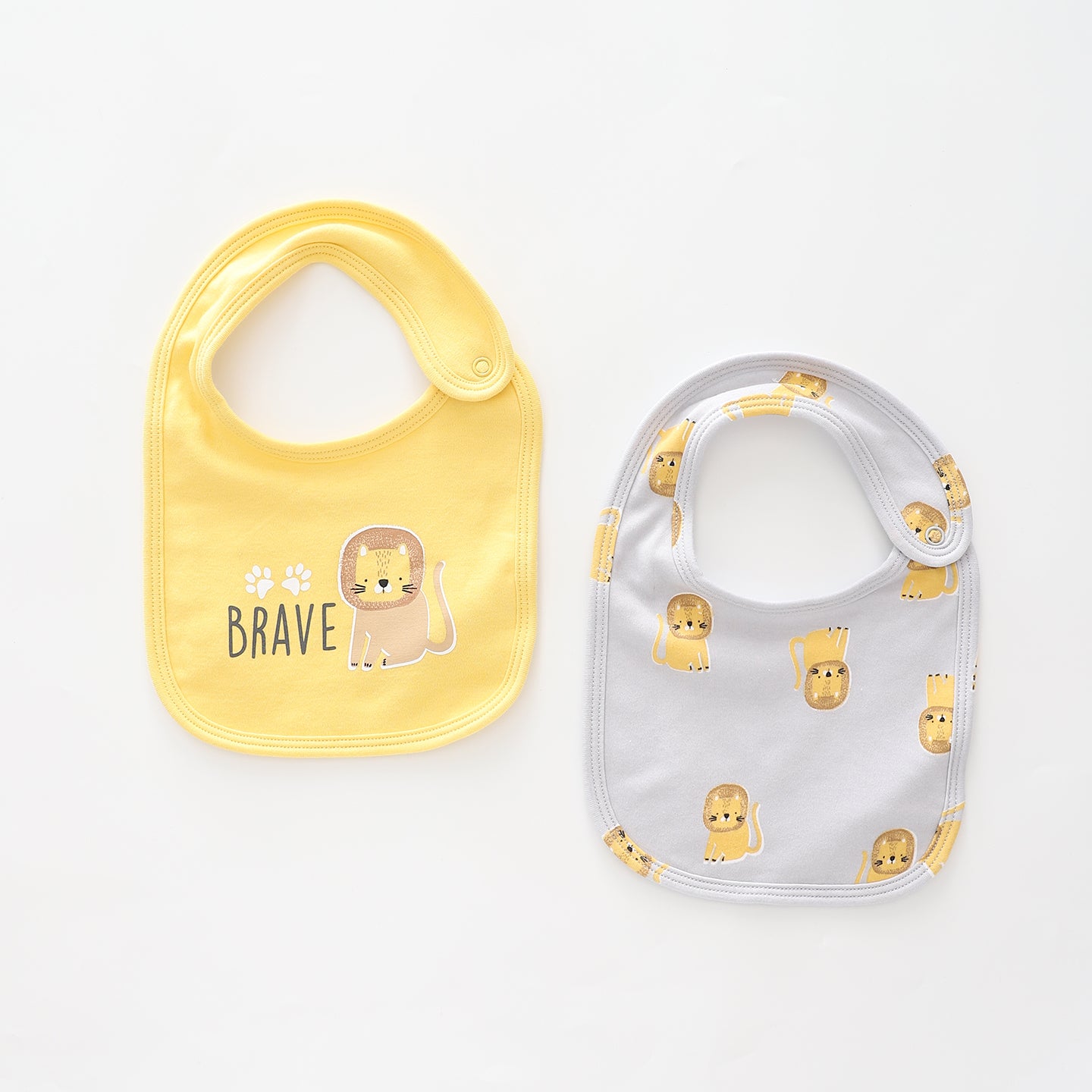 Baby Boys Lion & Cheetah Bib Set Ollies Place