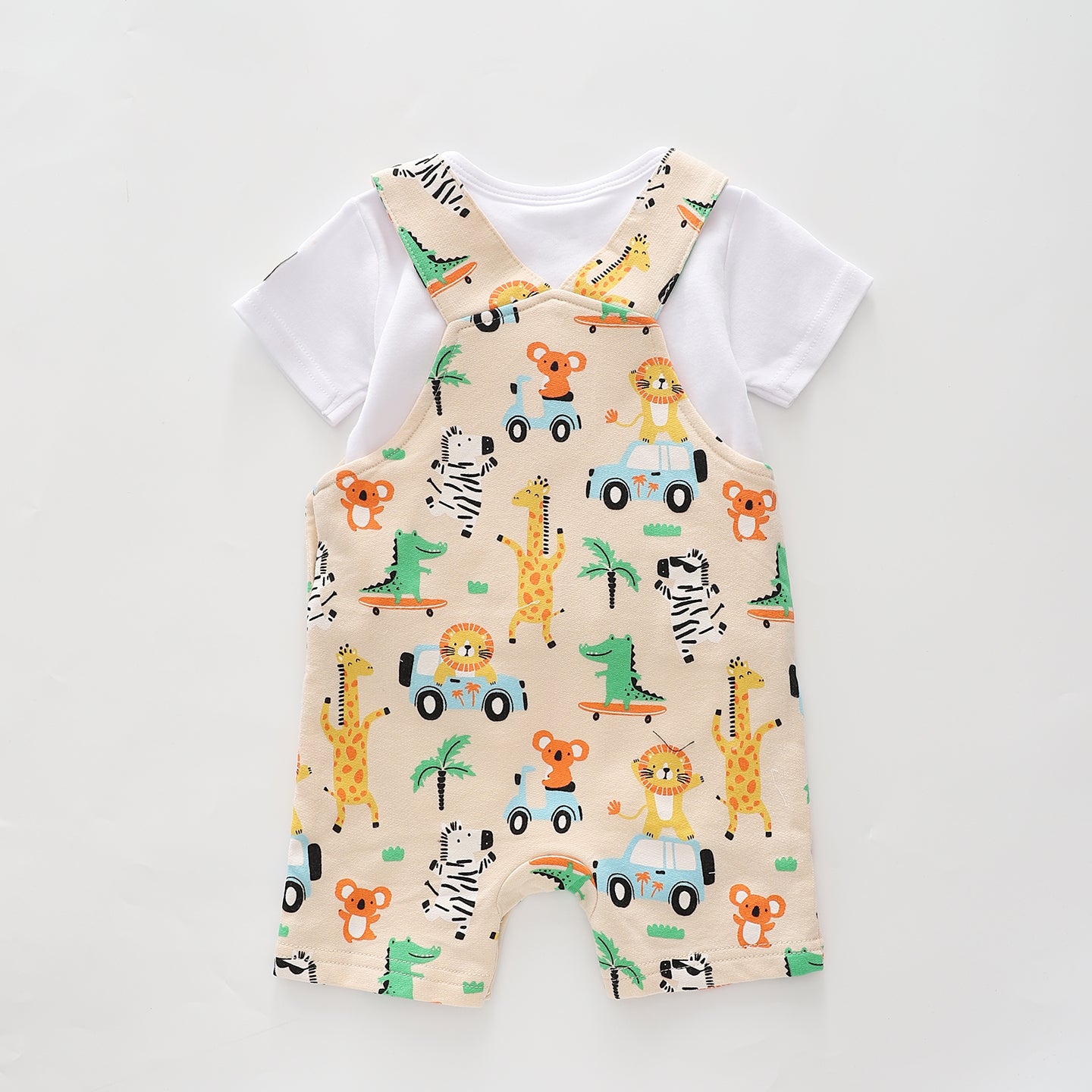 Baby Boys, Party Animals Overalls Set Ollies Place