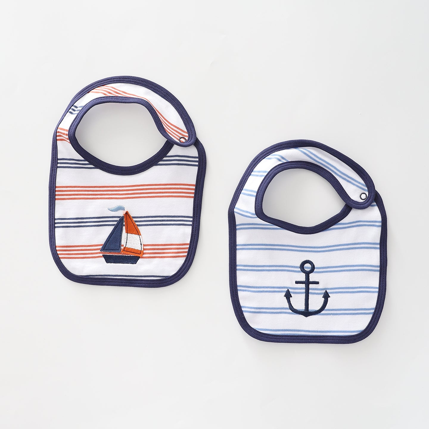 Baby Boys Bib Set, Nicely Nautical Ollies Place