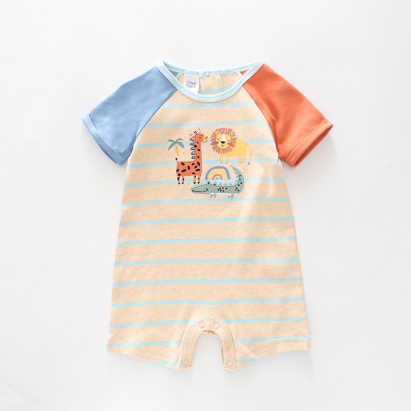 Baby Boys Summer Safari Romper Ollies Place