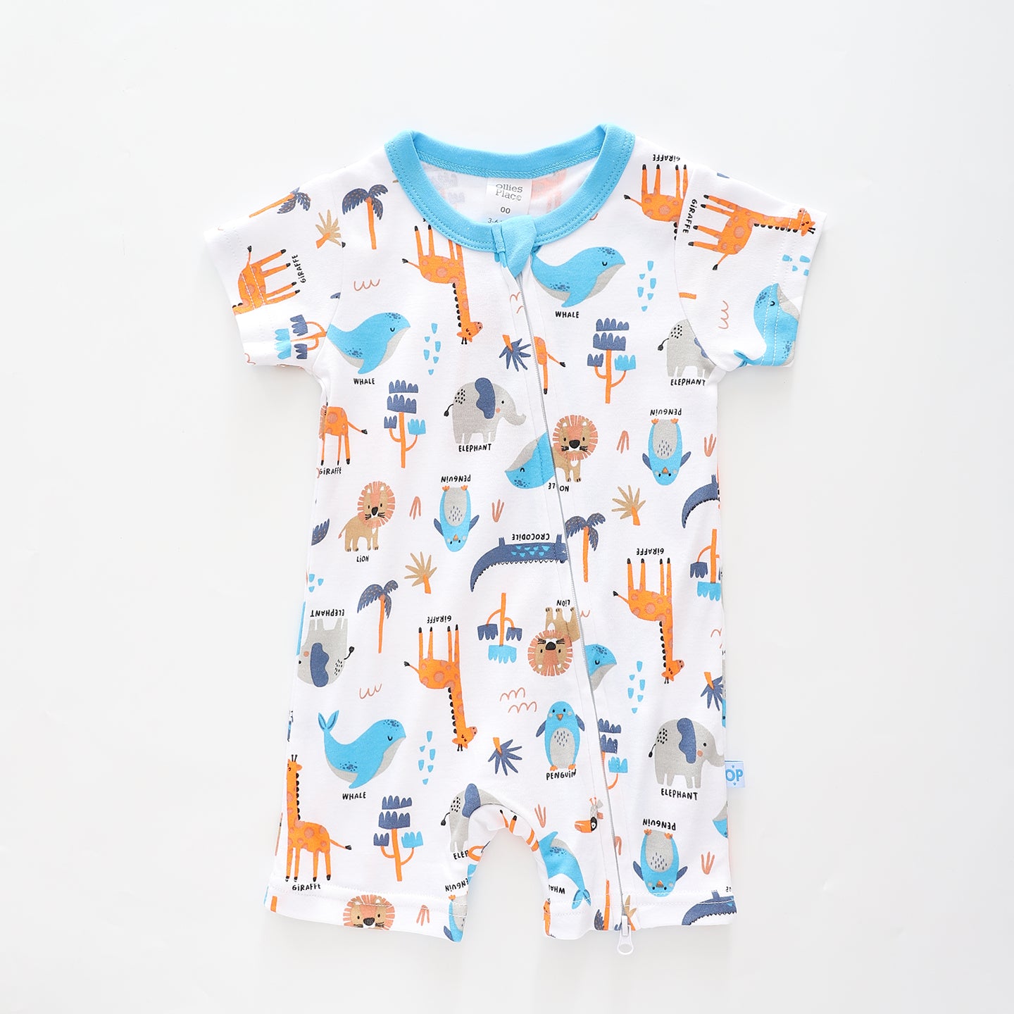 Baby Boys Animal Adventure Romper Ollies Place