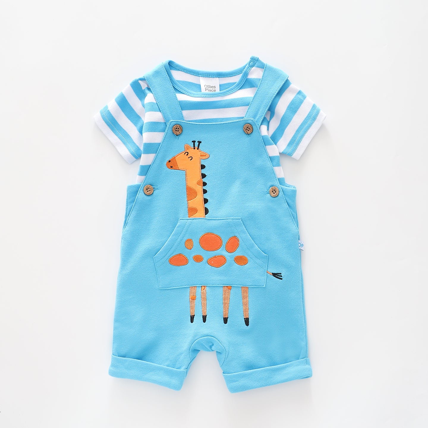 Baby Boys, Little Adventures Overalls Set Ollies Place