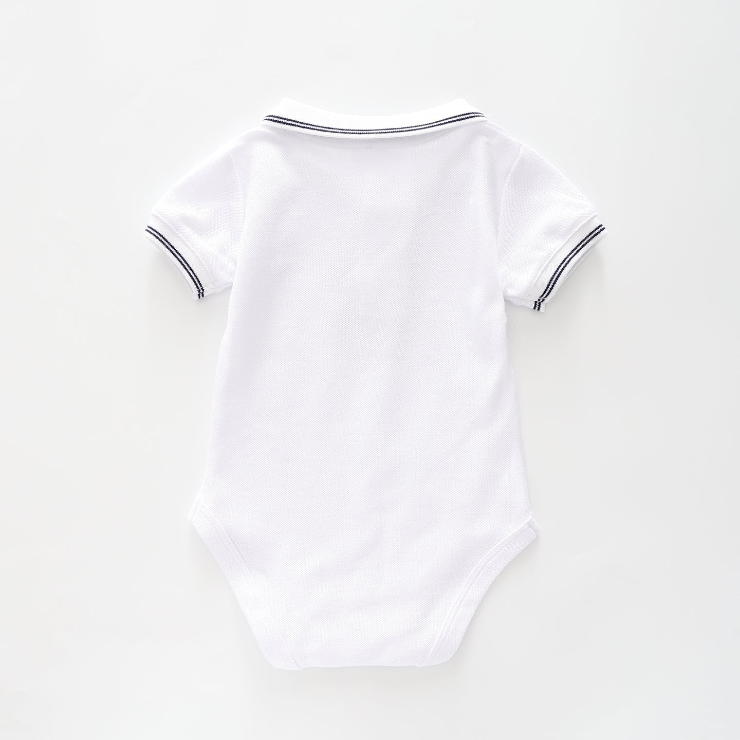 Baby Boys, White Polo Bodysuit Ollies Place