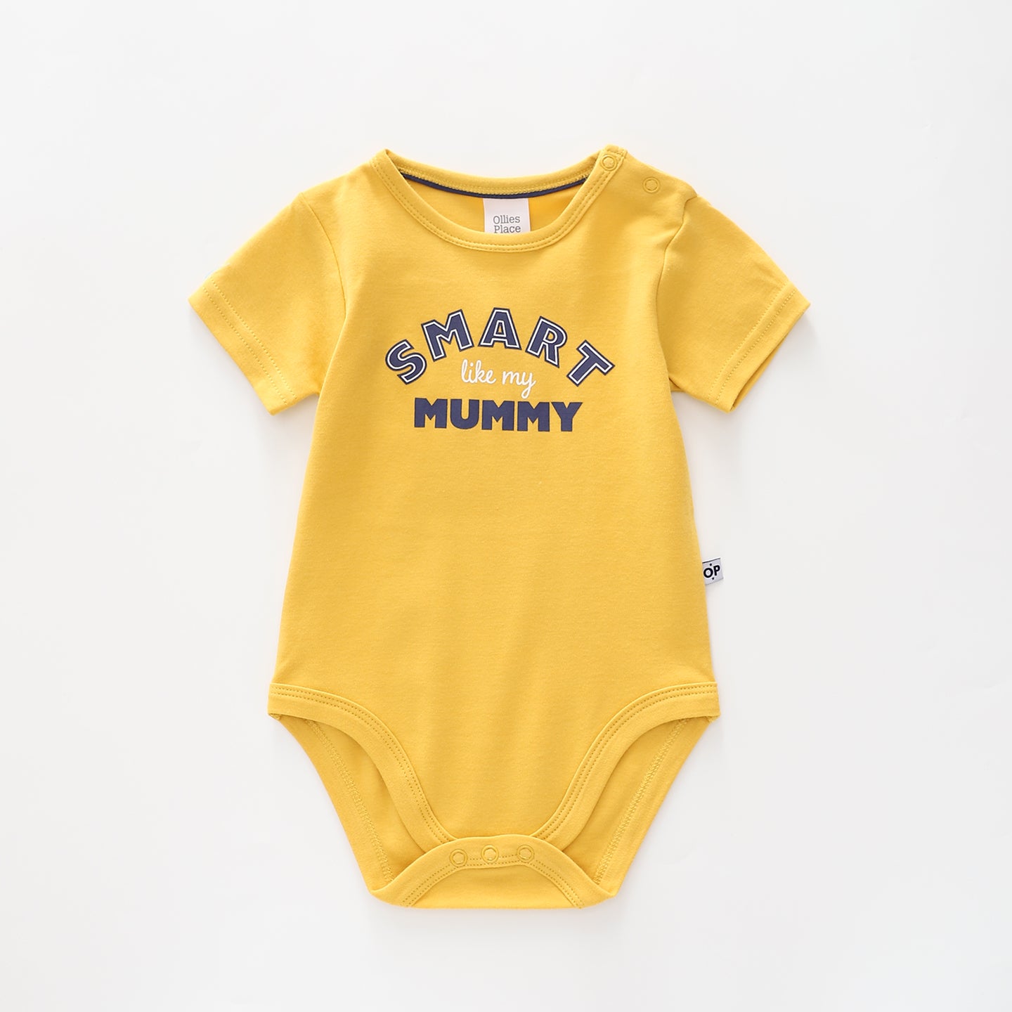 Baby Slogan Bodysuit, Smart Like My Mummy Ollies Place