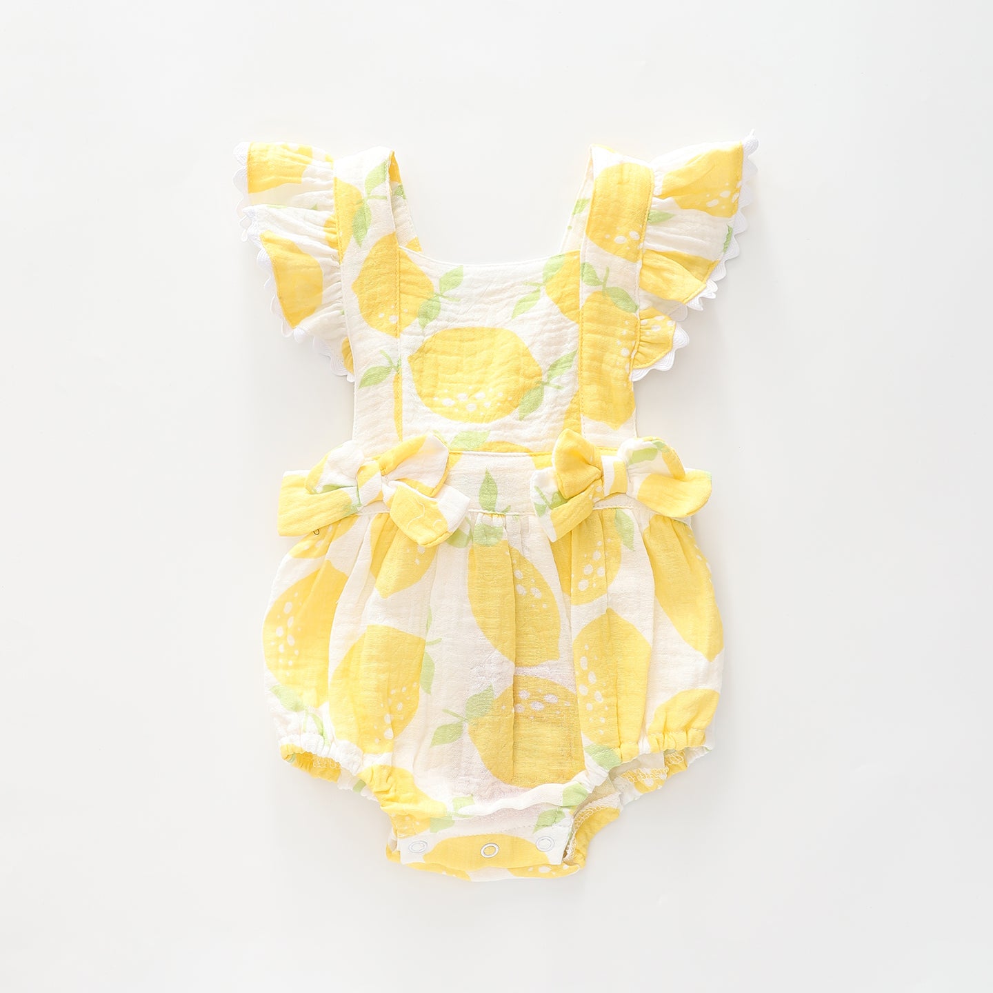 Baby Girls, Lemon Print Cheesecloth Sunsuit Ollies Place