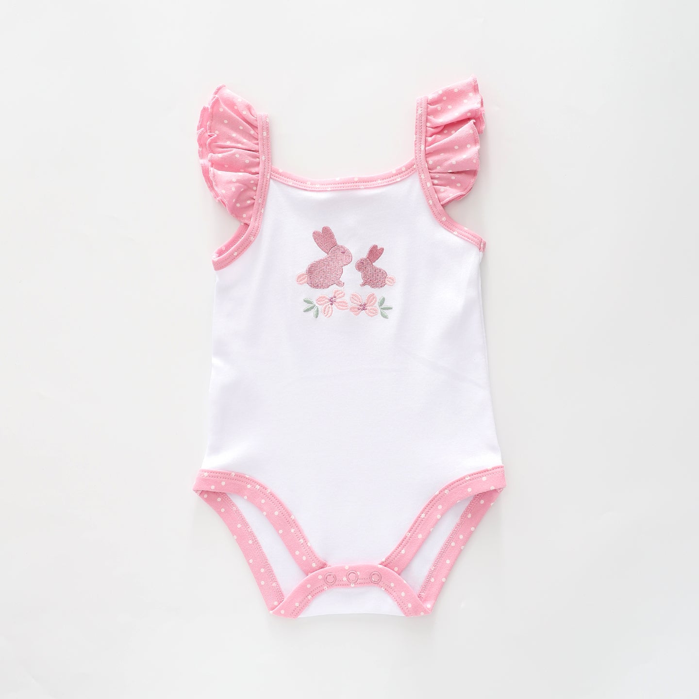 Baby Girls, White Strappy Bodysuit Ollies Place