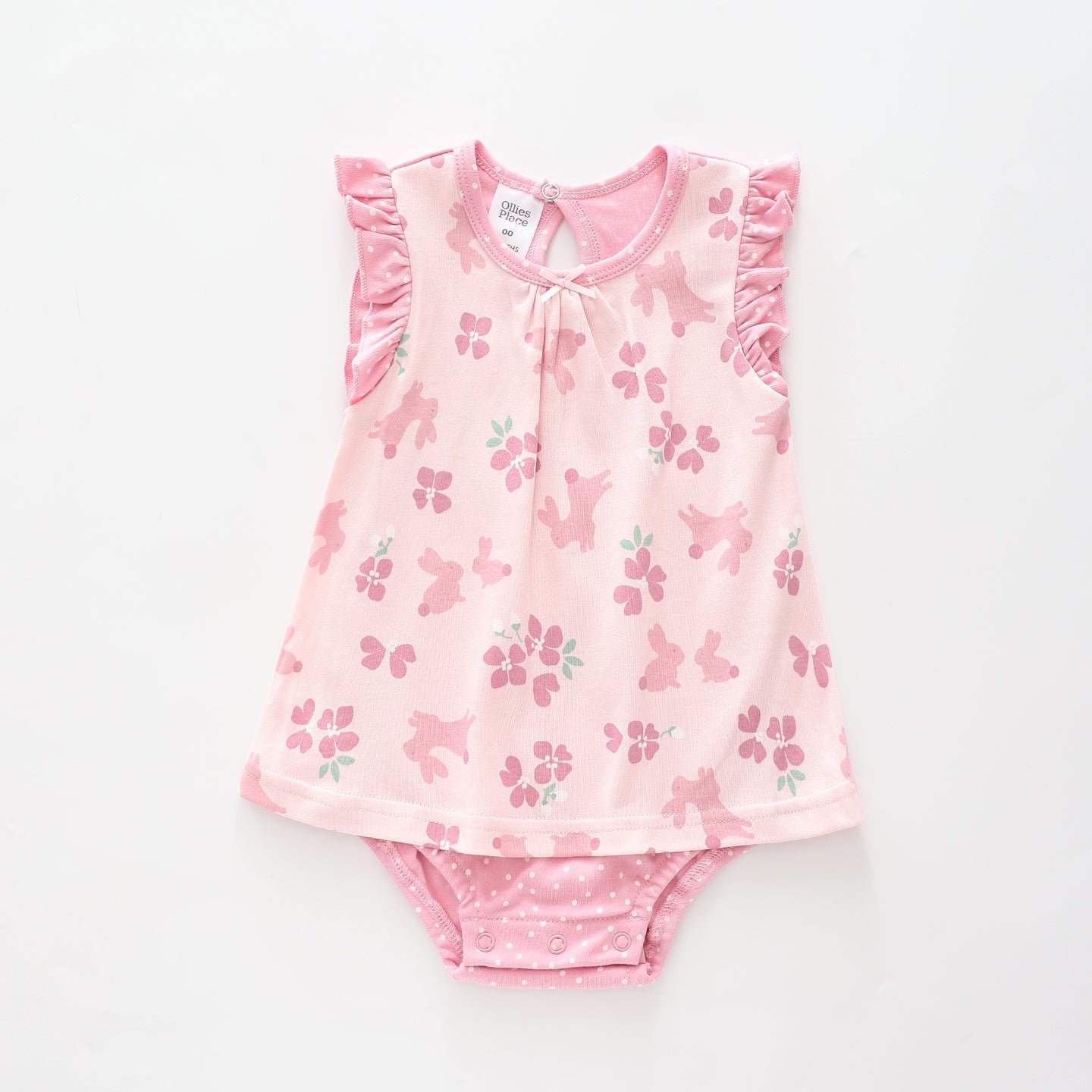 Baby Girls, Summer Bunny Romper Dress Ollies Place