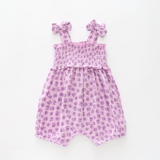 Baby Girls, Blossom Cheesecloth Romper Ollies Place