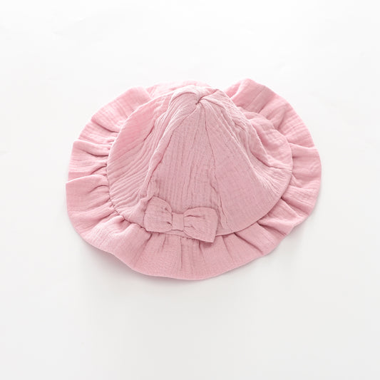 Baby Girls, Pink Cheesecloth Sun Hat Ollies Place