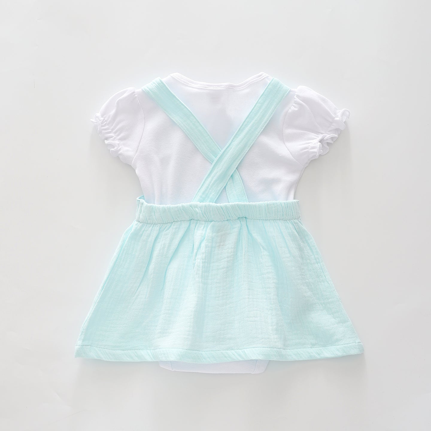 Baby Girls, Mint Cheesecloth Pinafore Set Ollies Place