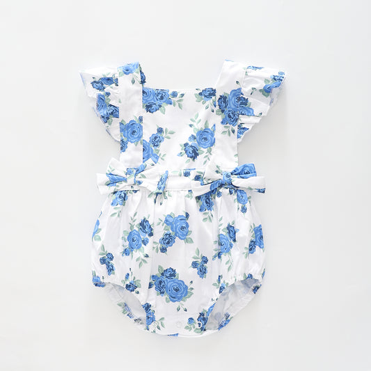 Baby Girls, Blue Rose Sunsuit Ollies Place